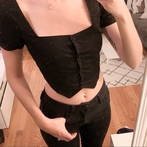 Black Crop Top